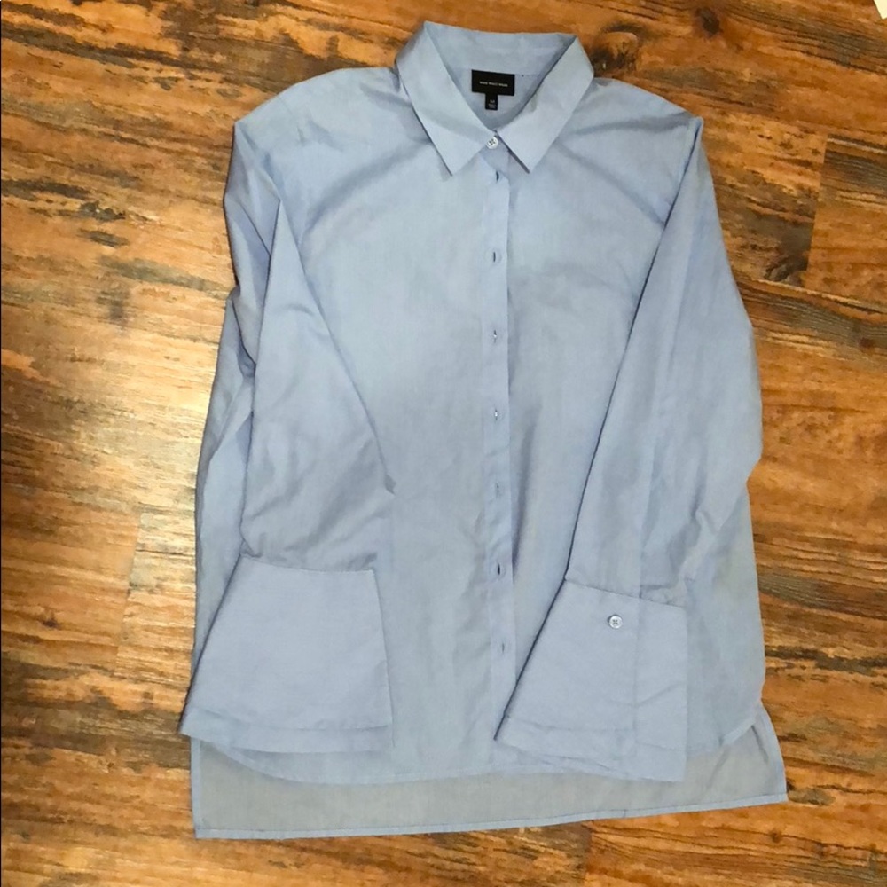 Button up blouse with bell sleeves